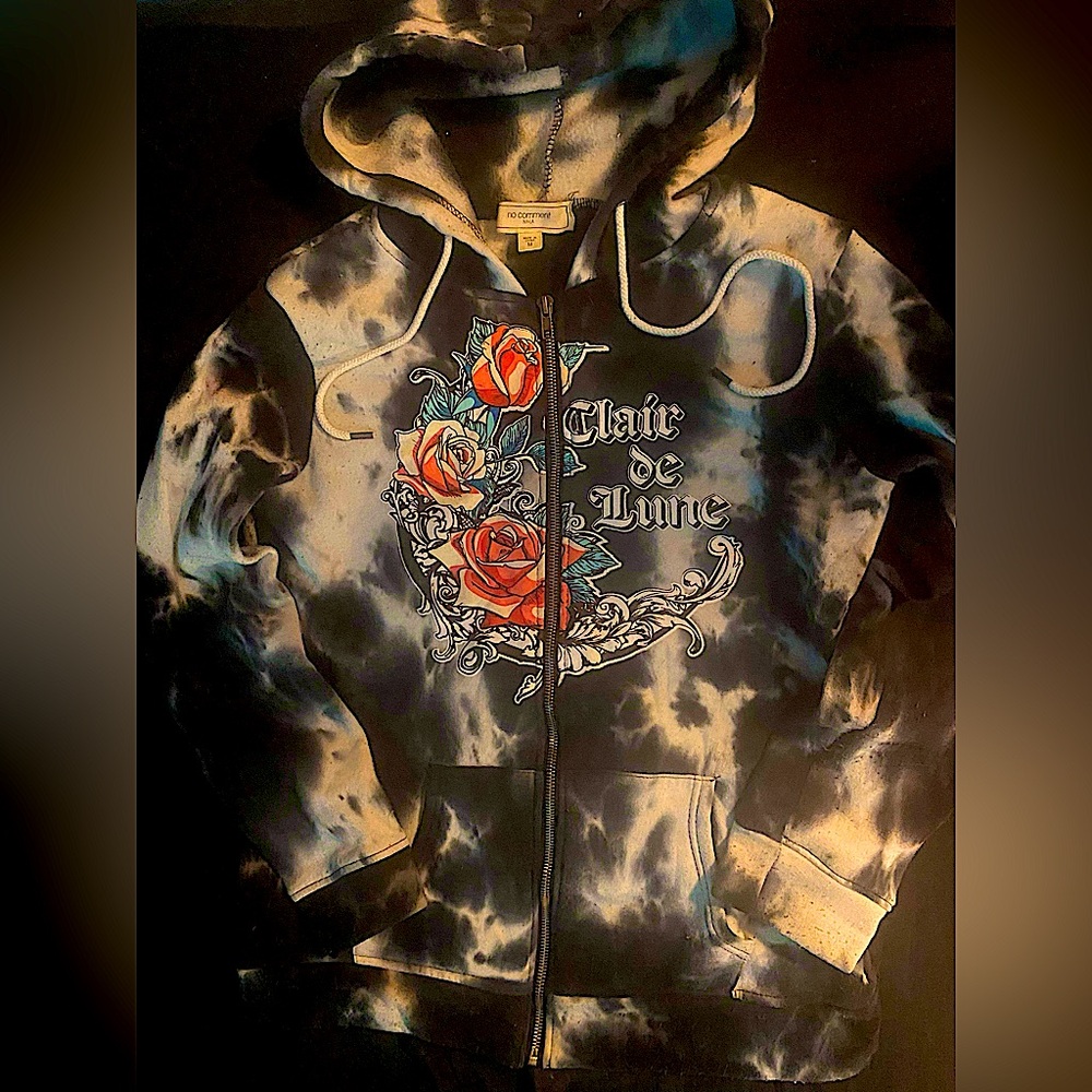 Tyedye graphic unisex zip up
